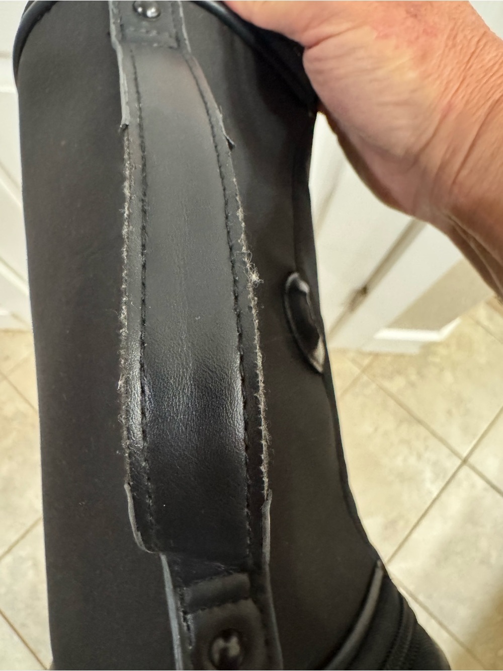 Joan & David Black Hanging Toiletry Bag - Picture 6 of 10